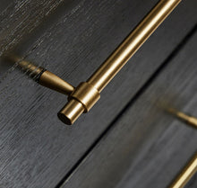 Load image into Gallery viewer, Solid Satin Brass Handle for Furniture or Cabinet Makeovers
