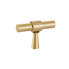 Load image into Gallery viewer, Solid Satin Brass Handle for Furniture or Cabinet Makeovers
